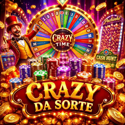Roda do Crazy Time ao vivo com a seta parando em um segmento de bônus