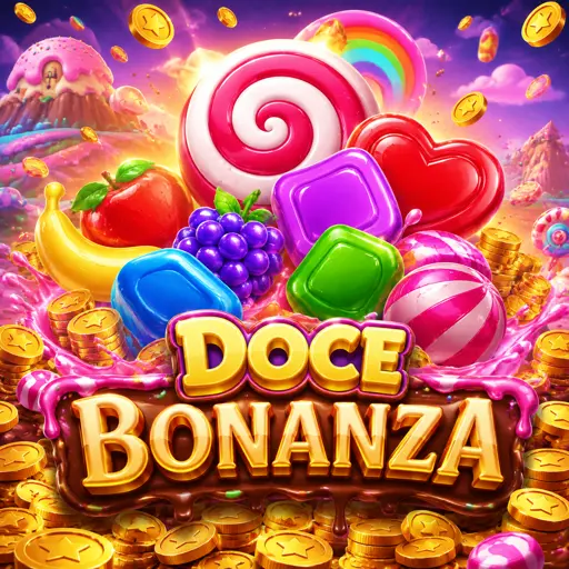 slot Sweet Bonanza com doces coloridos e multiplicadores